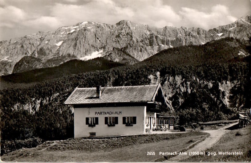 partnach-alm gegen wetterstein