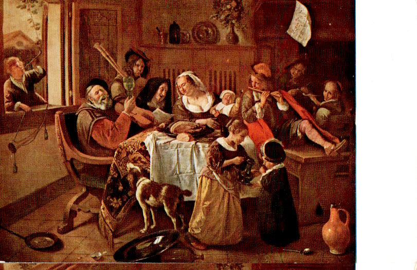 rijksmuseum amsterdam, jan steen, fröhliche familie, the happy family