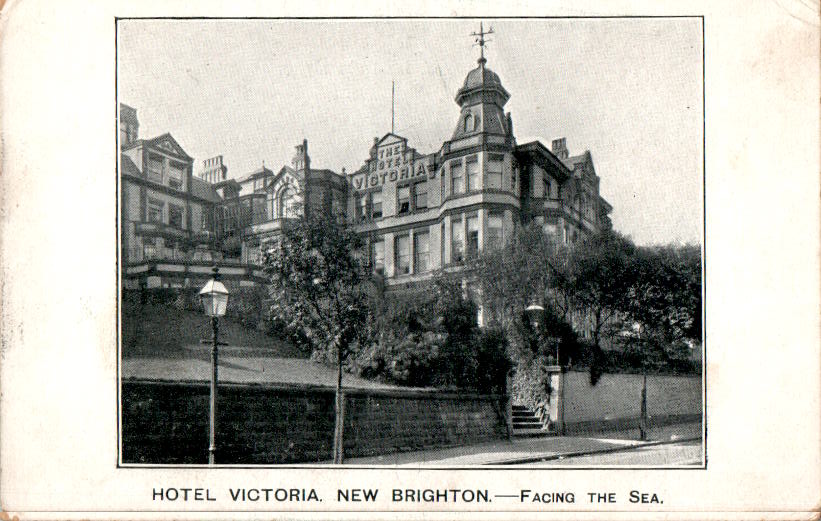 hotel victoria, new brighton, facing the sea