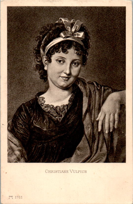 christiane vulpius, goethes freundin