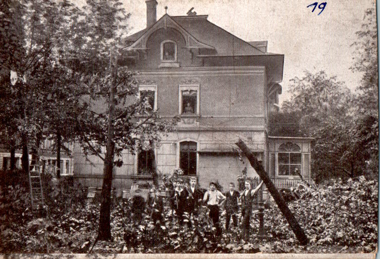 sturm-katastrophe zu chemnitz am 27. mai 1916, schloßteich-restaurant