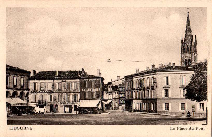 libourne, la place du pont