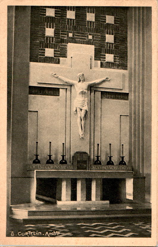 seminaire univ. de lyon, la chapelle, maitre autel, altar