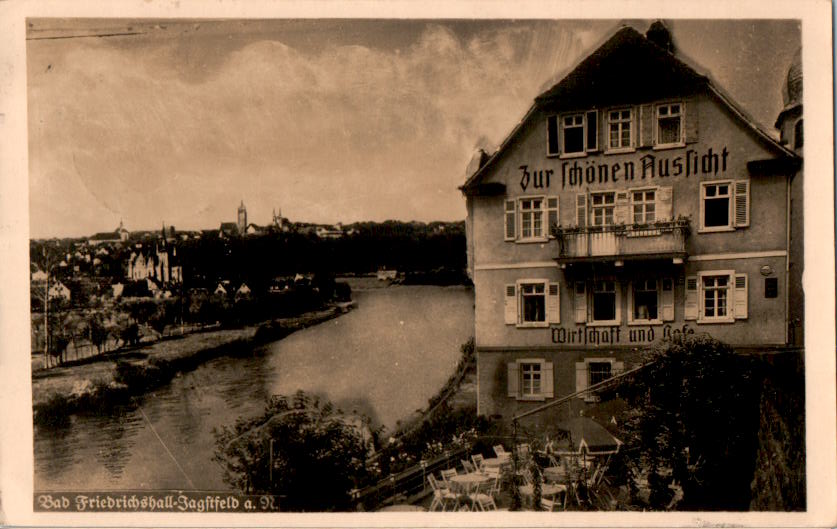 bad friedrichshall-jagstfeld, kaffee-restaurant zur schönen aussicht