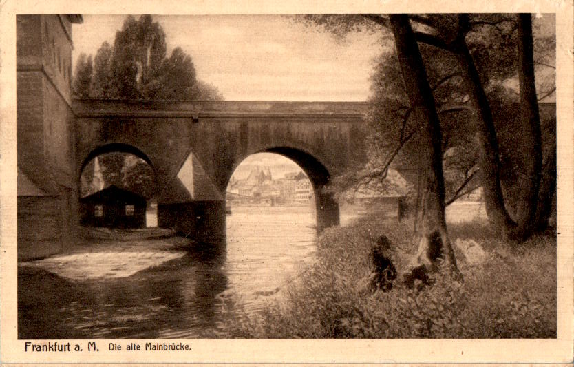 frankfurt a.m., die alte mainbrücke