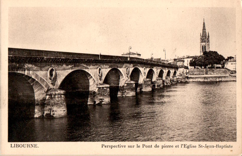 libourne, pont de pierre