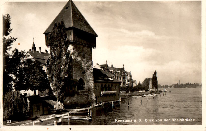 konstanz, blick v.d. rheinbrücke