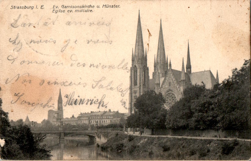 strassburg im elsass, ev. garnisonskirche u. münster