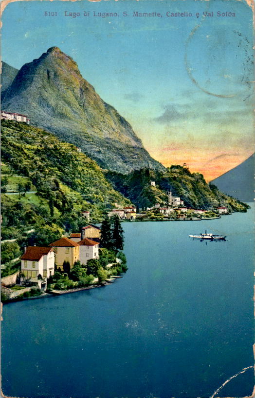 lago di lugano, s. mamette, castello e val solda