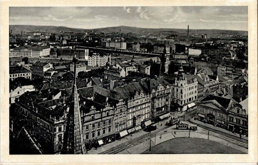 pilsen, blick von der bartholomäuskirche