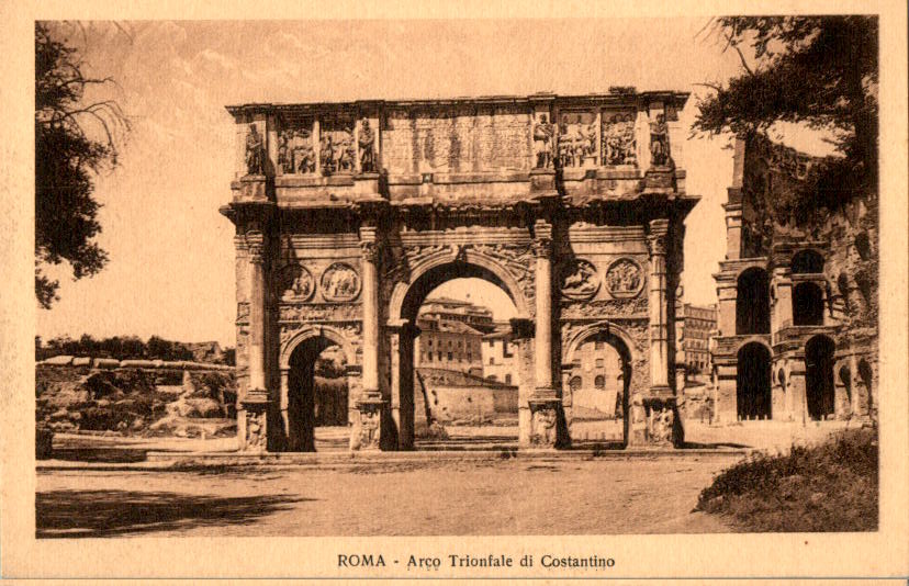 roma, arco trionfale di constantino