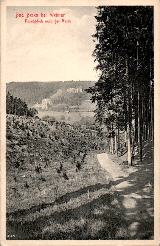 bad berka bei weimar, durchblick nach der harth