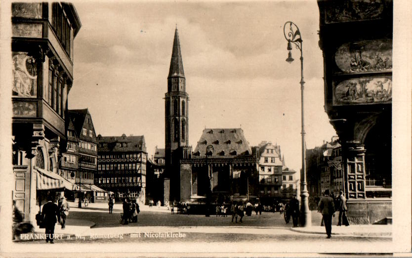 frankfurt a.m., römerberg mit nicolaikirche