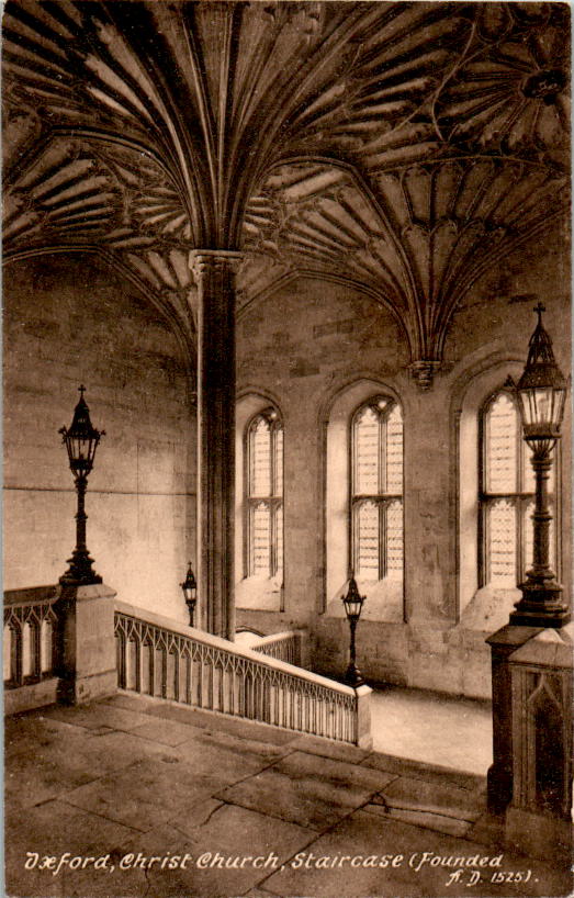 oxford, christ church, staircase