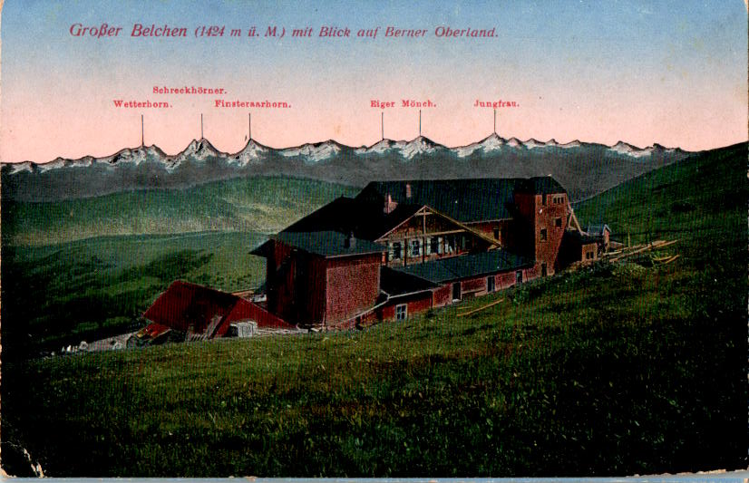 großer belchen mit blick auf berner oberland