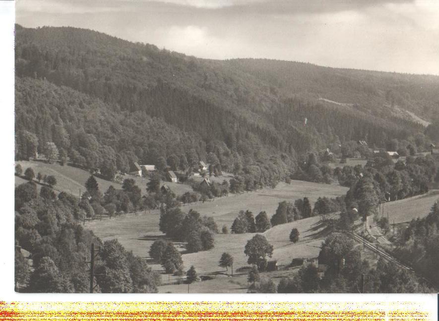 blick in d. muldental b. holzhau im osterzgebirge, ddr