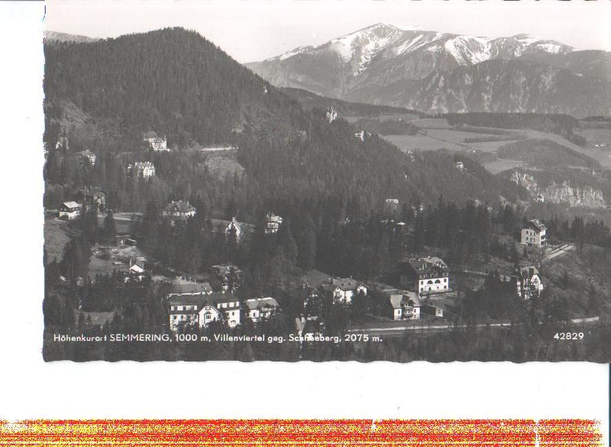 semmering, villenviertel g. schneeberg