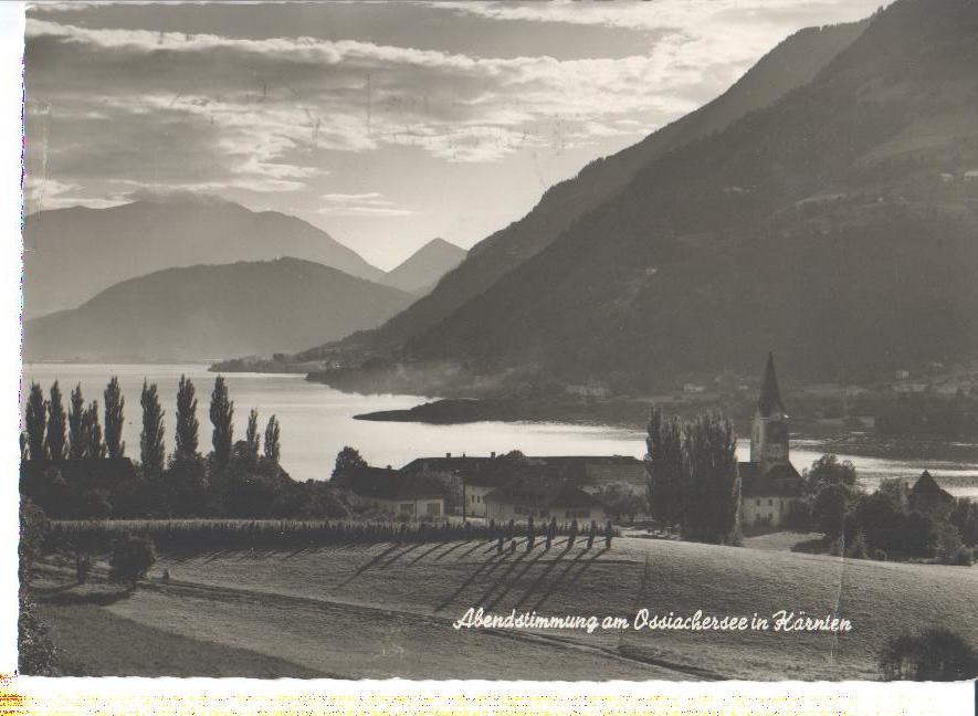 abendstimmung am ossiachersee in kärnten