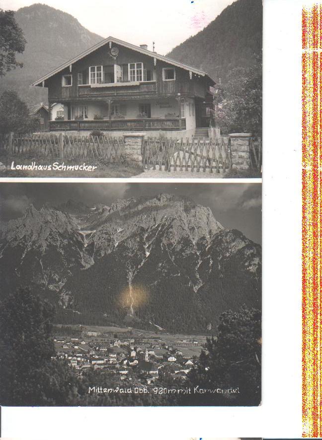 landhaus schmucker, mittenwald, 1960