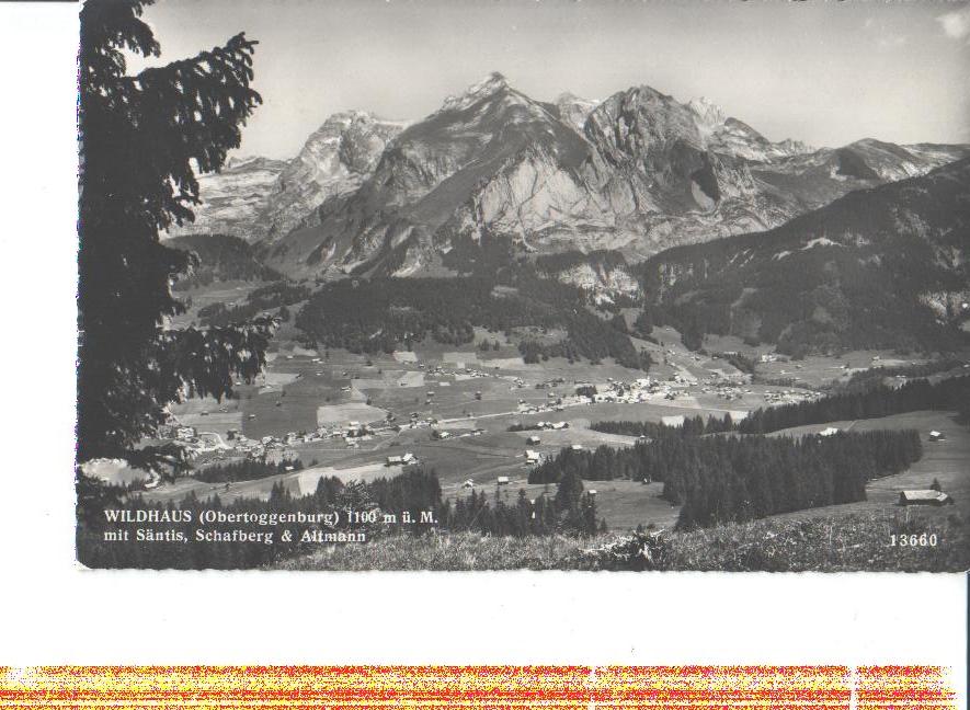 wildhaus (obertoggenburg), säntis, schafberg, 1961