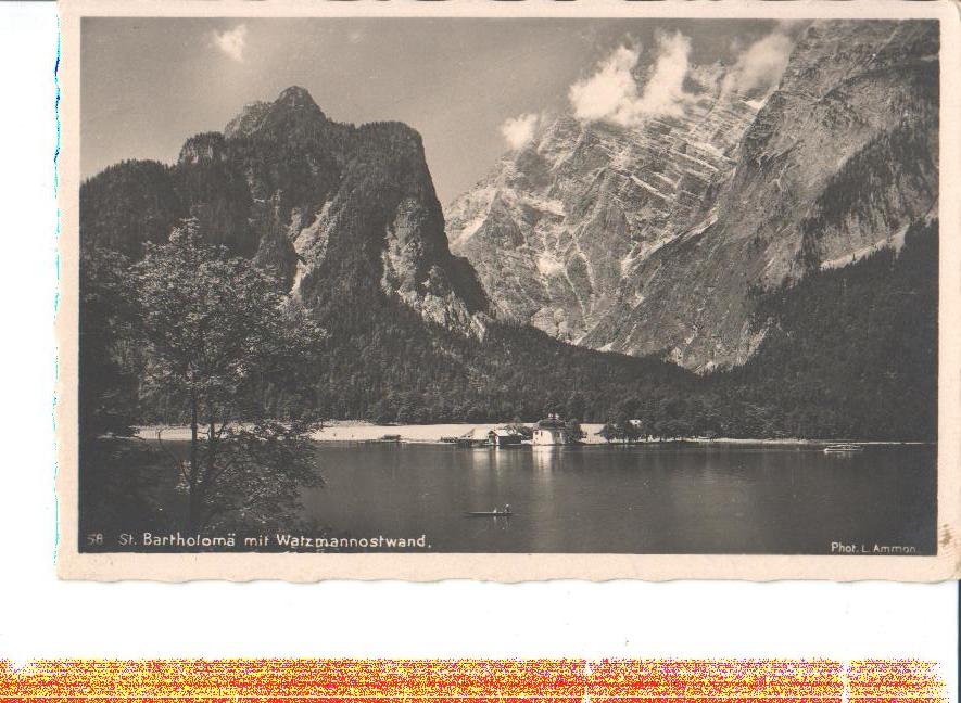 st. bartholomä m. watzmann ostwand, 1937