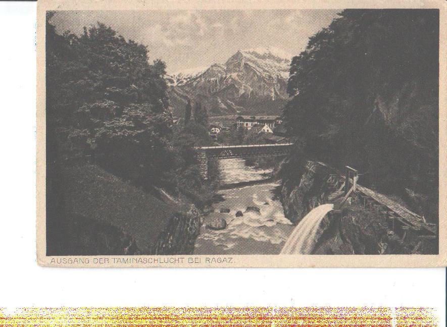 ausgang d. tamina-schlucht b. ragaz, 1913