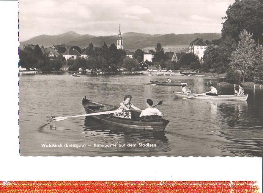 waldkirch, breisgau, kahnpartie a.d. stadtsee