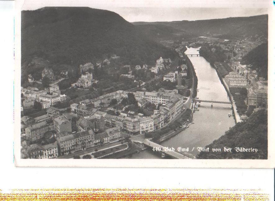 bad ems, blick v.d. bäderlen, 1951