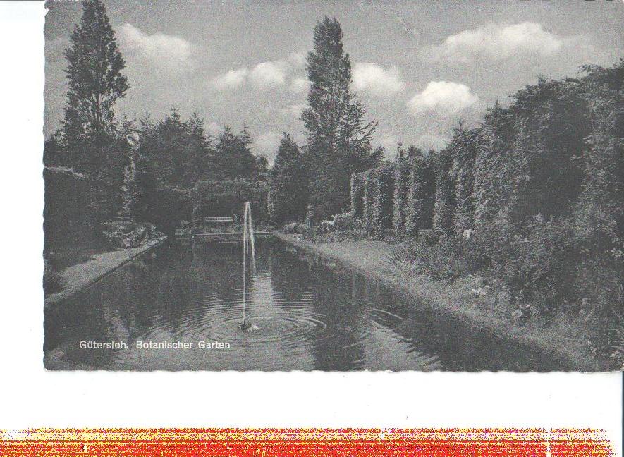 gütersloh, botanischer garten, 1950