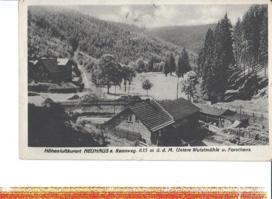 neuhaus, untere wulstmühle u. forsthaus