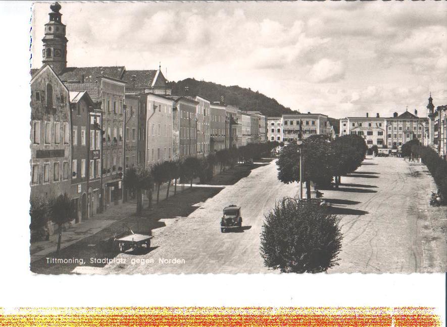 tittmoning, stadtplatz gegen norden