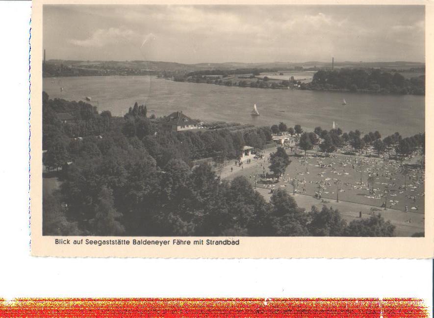 seegaststätte baldeneyer fähre m. strandbad, 1952