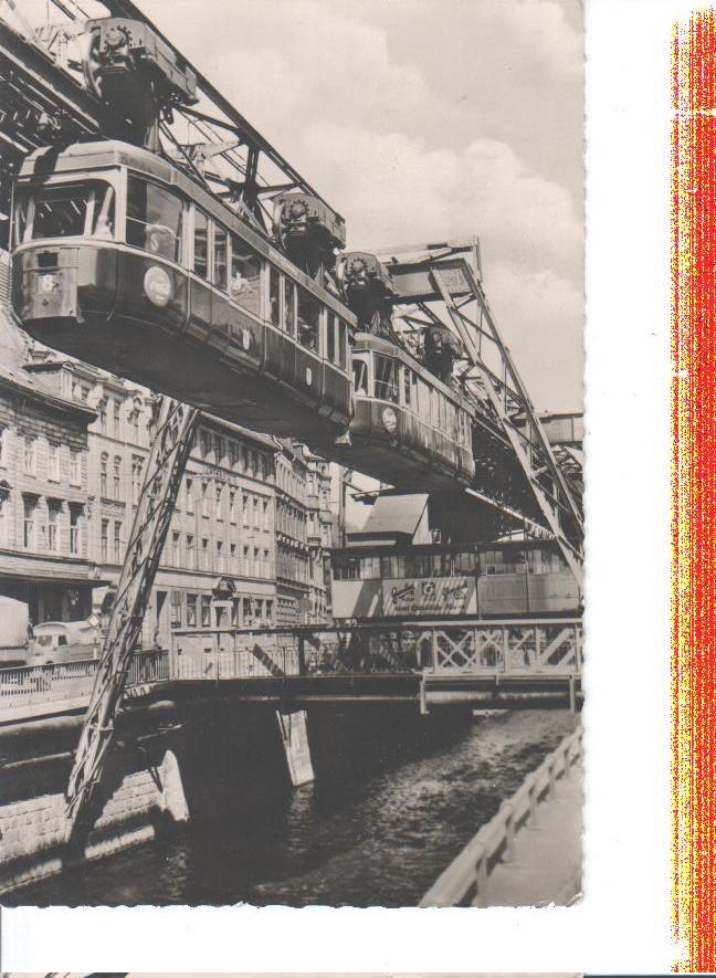 wuppertal-elberfeld, schwebebahn am landgericht, 1955