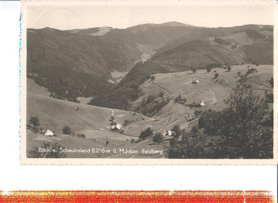 blick v. schauinsland z. feldberg