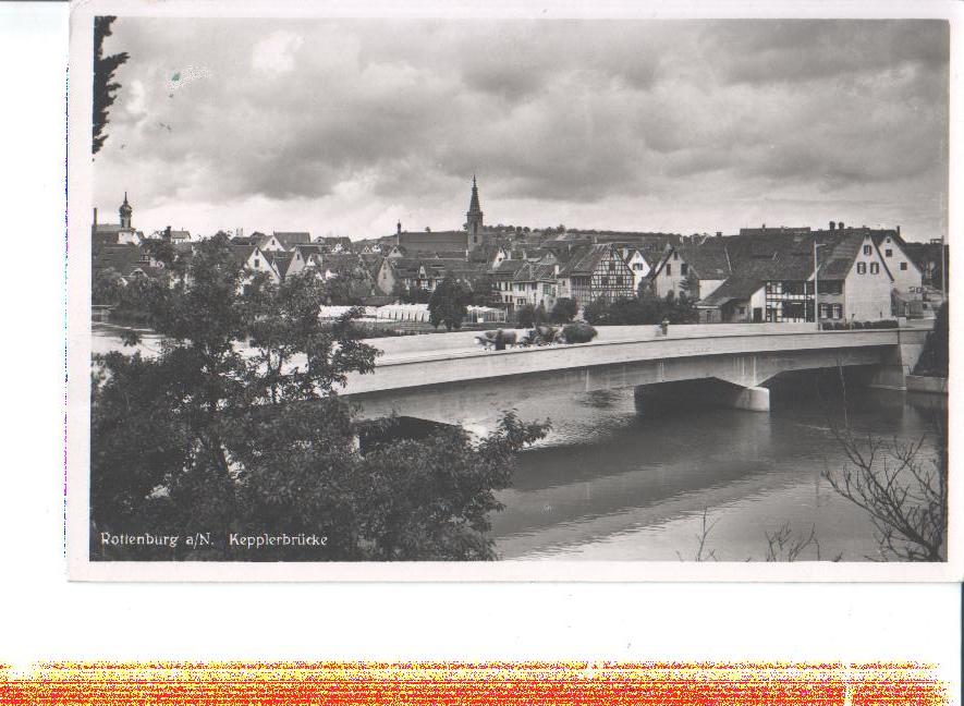 rottenburg, kepplerbrücke, 1952