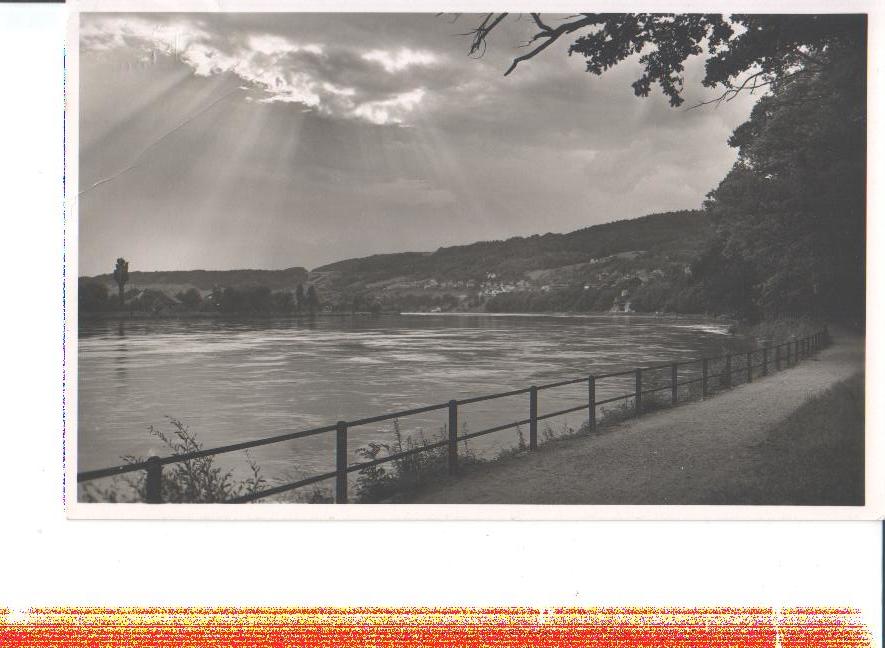 waldshut, sonnenuntergang, 1957