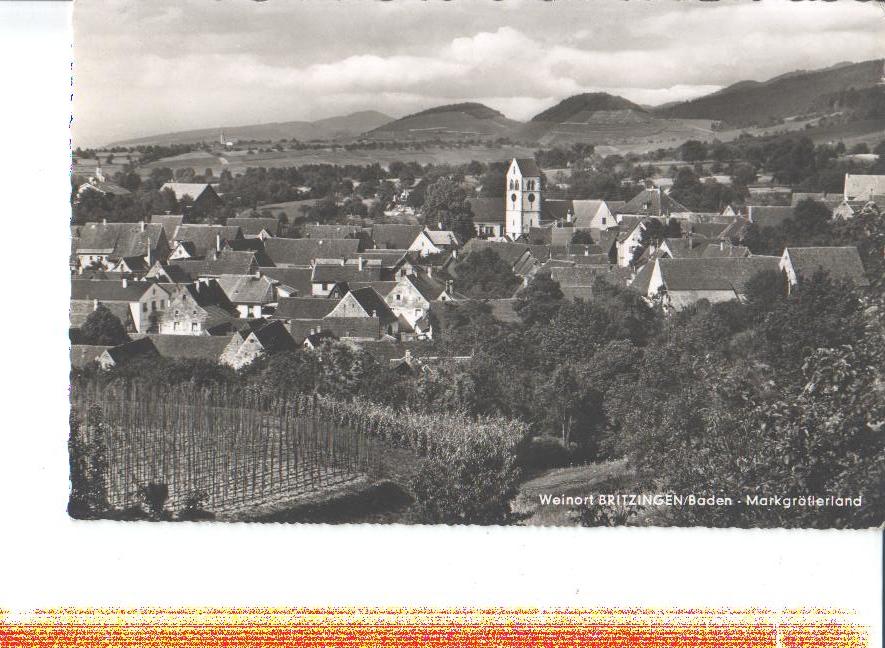 weinort britzingen/baden, markgräflerland, 1965