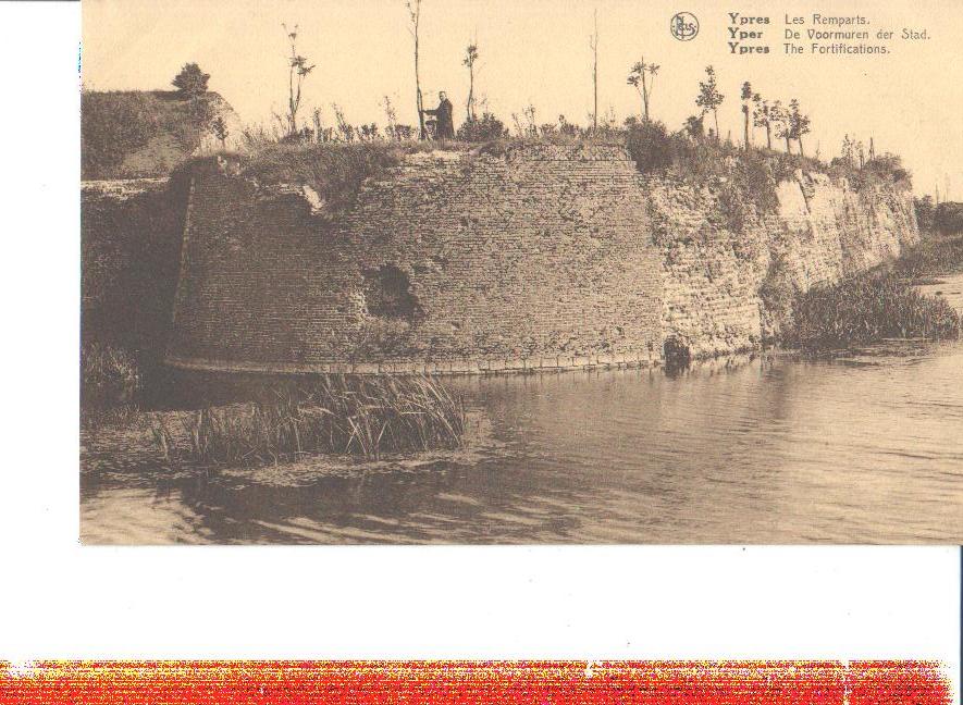 ypres, yper, les remparts, 1934