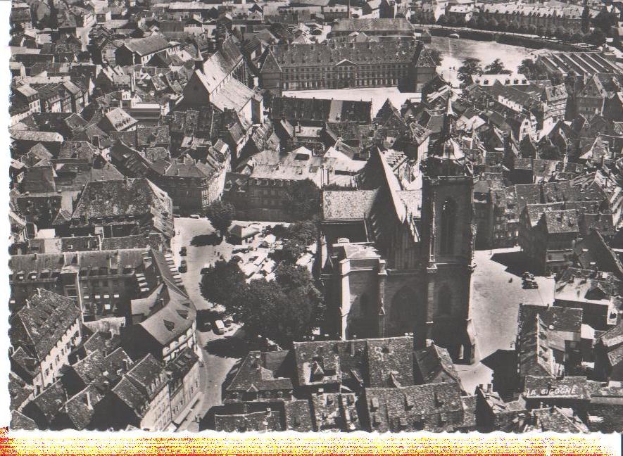 colmar, vue aerienne, 1955