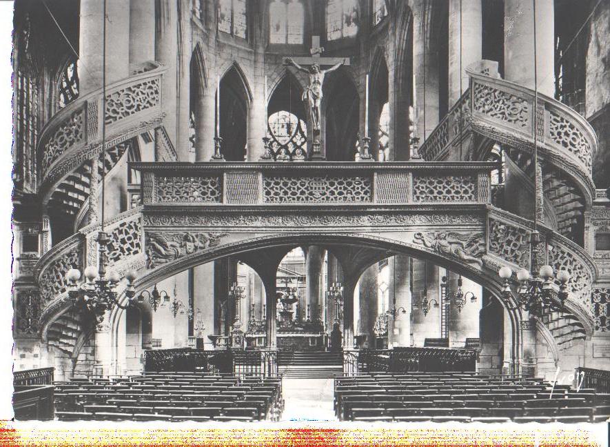 paris, eglise saint etienne du mont, le jube