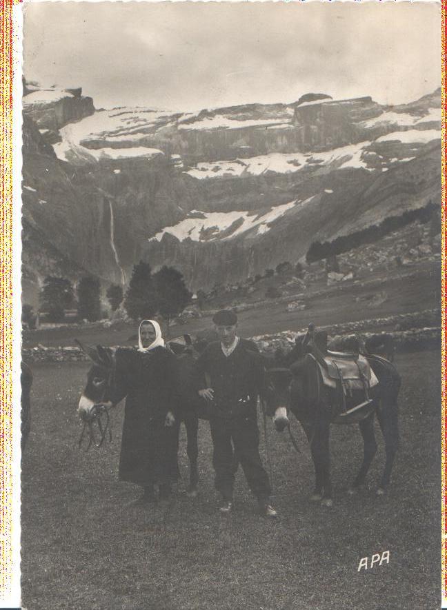 muletiers au cirque de gavarnie, 1952