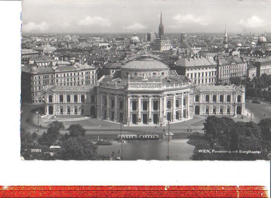 wien, panorama m. burgtheater