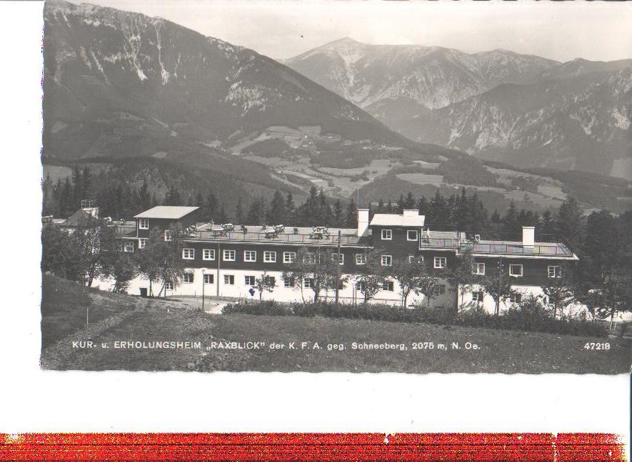 heim "raxblick" g. schneeberg, nö