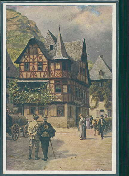 h. hoffmann, bacharach, das alte haus