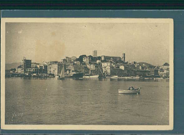 cannes, le port et le mont chevalier, 1931