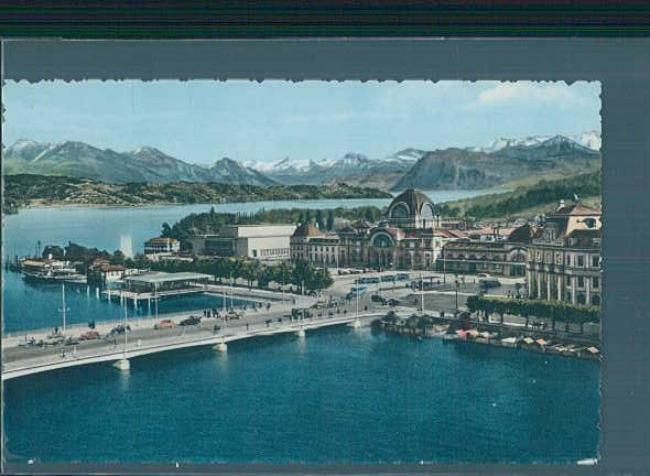 luzern, bahnhof mit kunst- und kongresshaus