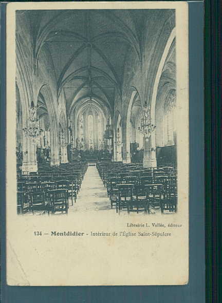 montdidier, interieur de l'eglise saint-sepulcre