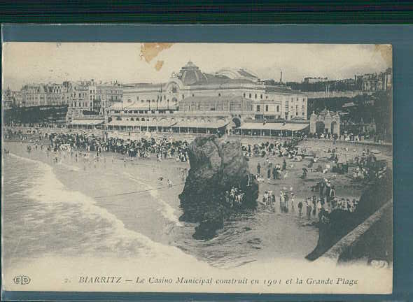 biarritz, le casino, et la grande plage