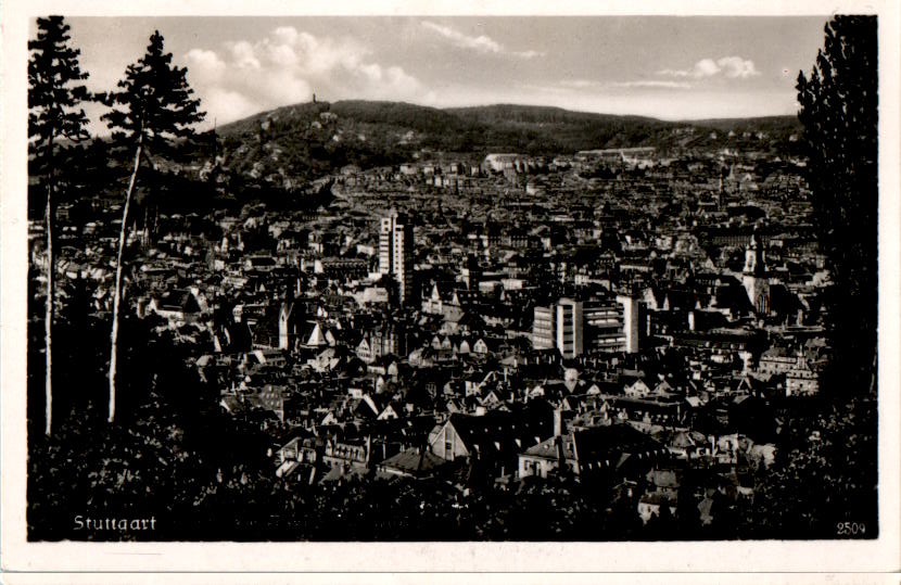 stuttgart, panorama-blick