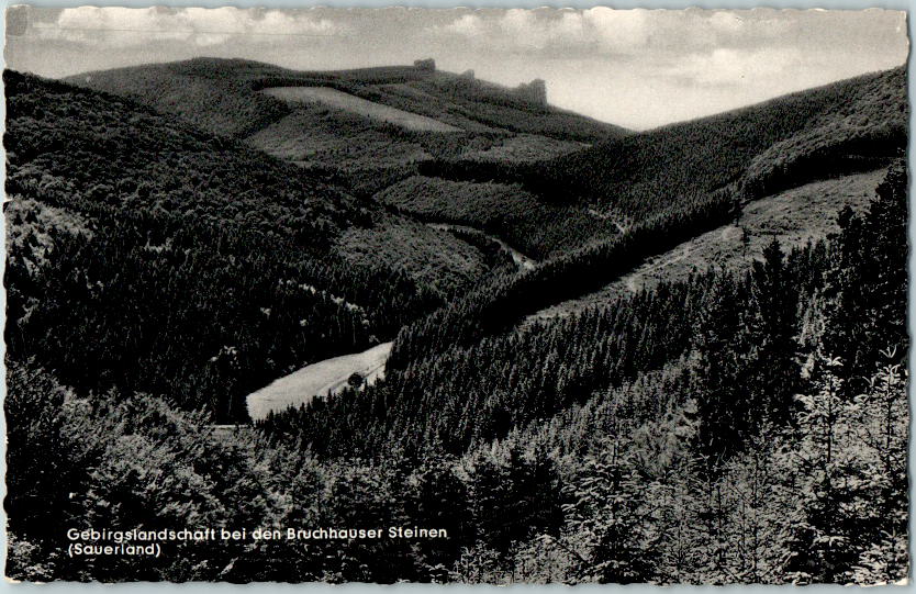 gebirgslandschaft bei den bruchhauser steinen, sauerland, brilon-wald